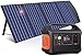 Solargenerator, 600Wh Tragbare Powerstation Stromspeicher mit 100W Faltbares Solarpanel, Solaranlage Komplettset mit AC/DC/USB/LCD Anzeige, für Mobile Reisen, Outdoor Camping Zubehör