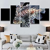 SIGNWIN 5 Panel Canvas Wall Art Peaceful Seas for Home Decorations Ready to Hang - 60