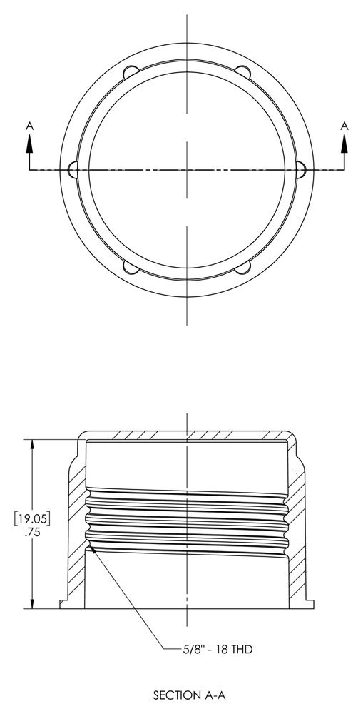 Caplugs CD-TC-63 CD Series – Threaded Plastic Cap for Flared JIC Fittings, 100 Pack, Red LD-PE, To Fit Thread Size 5/8-18", Protective Closures, Dirt and Moisture Seals, Masking, Painting, Plating