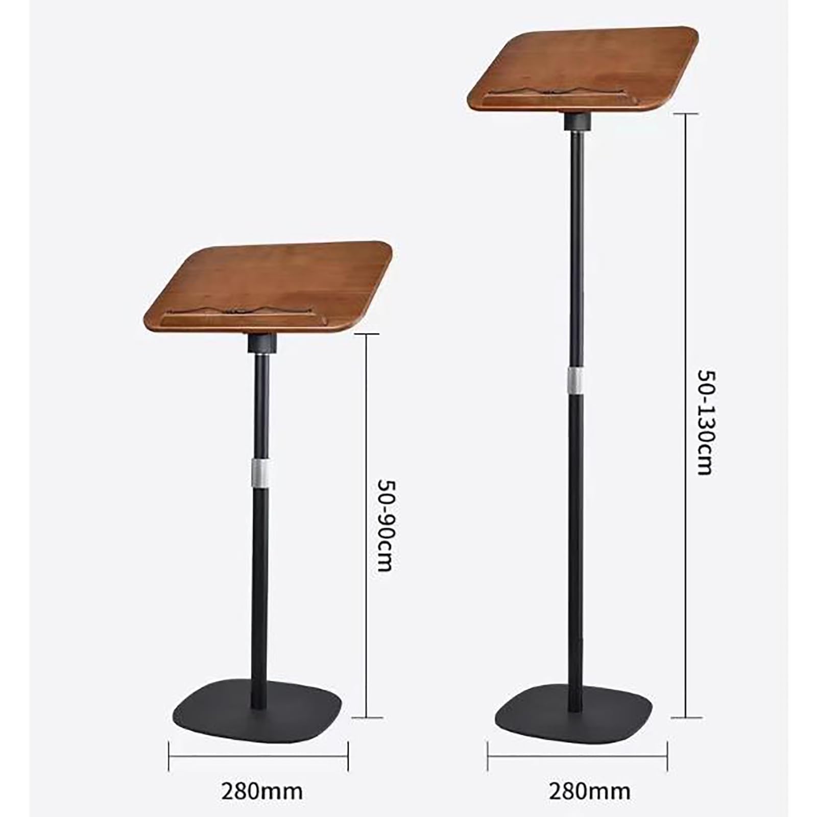 Soporte de libros de música Atril de partituras madera maciza for el hogar(1.4m)