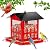 Bird Feeder, Metal Bird Feeders for Outdoors Hanging, Large Wild Bird Feeder with Upgraded Weatherproof Roof for Outside Backyard Garden Decor