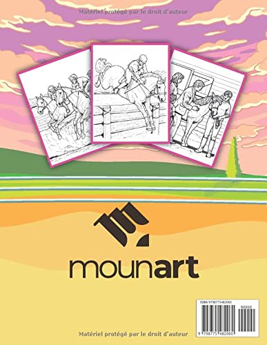 Image secondaire de Livre de Coloriage Équestre pour Tous les Amateurs de Chevaux