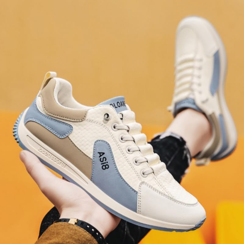 Men's Sports Shoes - Comfortable and Slip-Resistant Casual Shoes, Featuring a Rubber Sole, with a Lacing Design, and a Soft Sole. Suitable for All Seasons, They are Ideal for Daily Casual Occasions.4