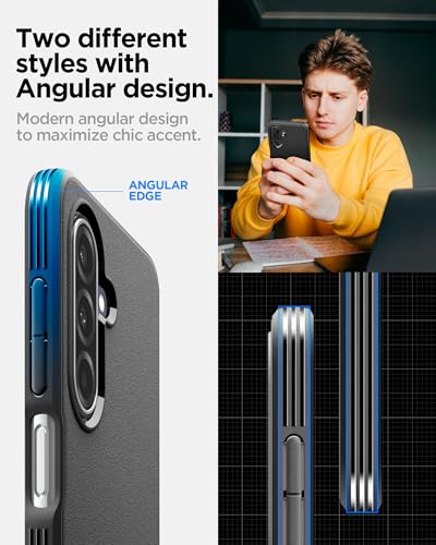 Image of Spigen Essential Sand Blast | Samsung Galaxy M17 5G /F17 5G /A17 /A17 5G Case [Air Cushion Protection] [Flexible] Galaxy M17 5G /F17 5G /A17 /A17 5G Back Cover | TPU - Matte Black