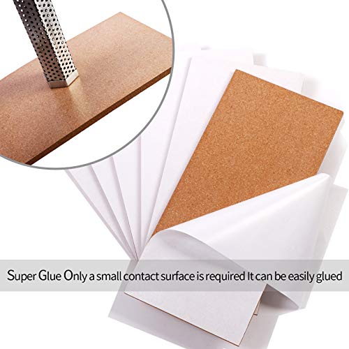 Cork Bulletin Board 17"X8" - 1/2" Thick Cork Board Tiles Frameless Cork Tiles, Self-Adhesive Corkboards Wall Decor With A Box Bonus Pushpins (6Pack) For Office, School And Home #TOP4