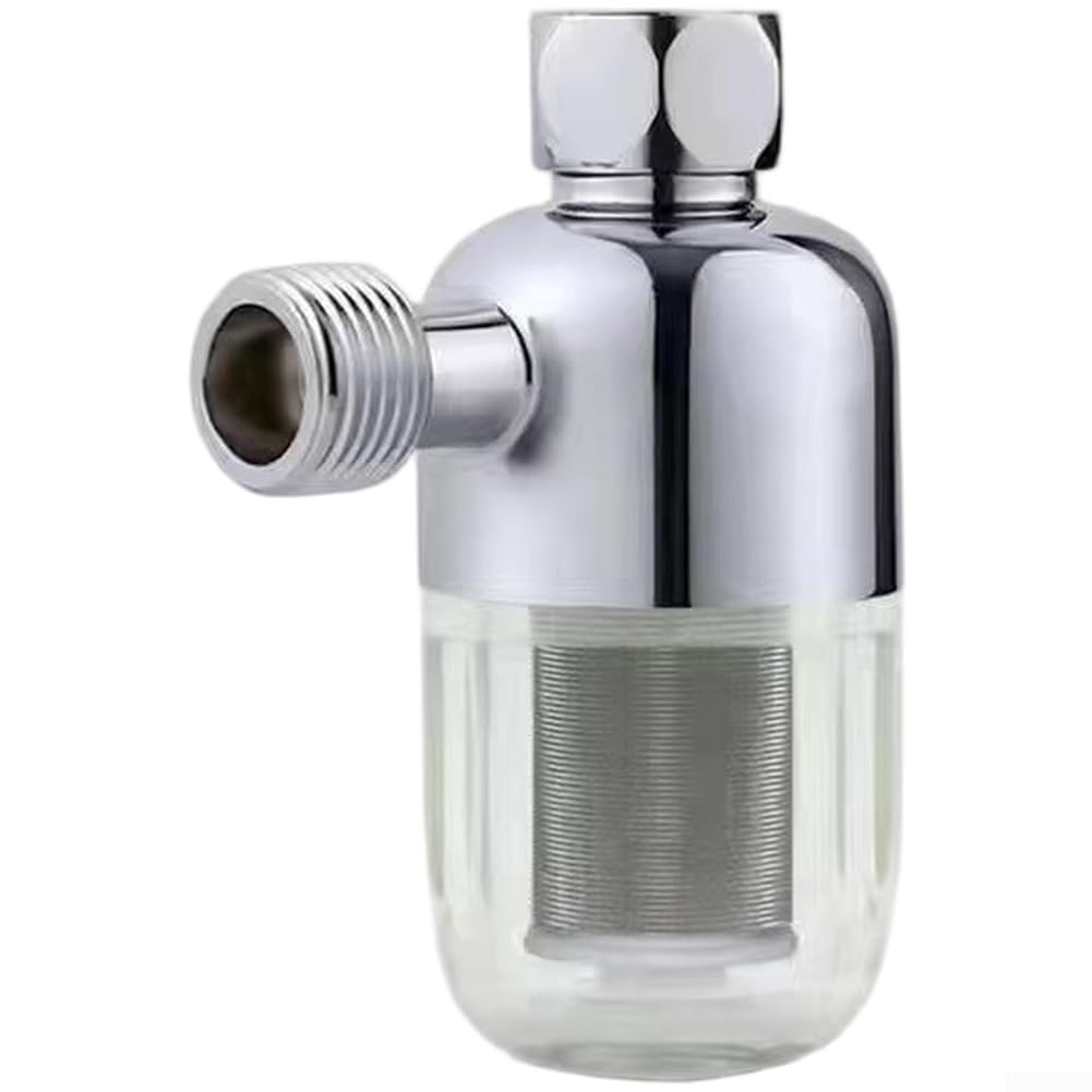 Filtro Acqua in Acciaio Inox a Maglia 40 Micrometri per Scaldacqua, Lavatrici e Sistemi Doccia con Attacco Standard a 4 Punti (Modello Interamente in Rame)