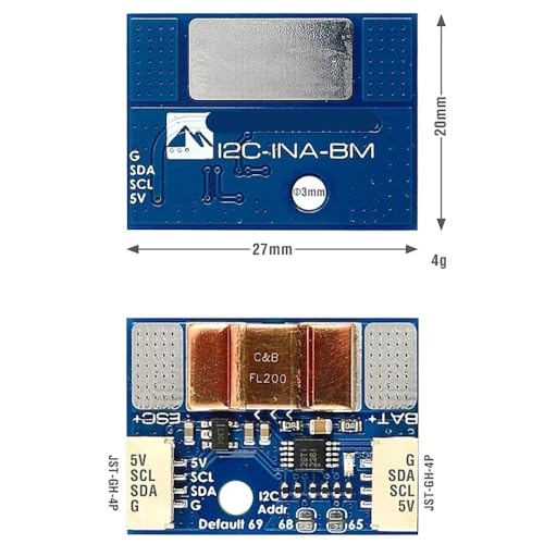 Placa de interfaz I2C INA-BM para estabilizar la energía de tu dron RC FPV 2