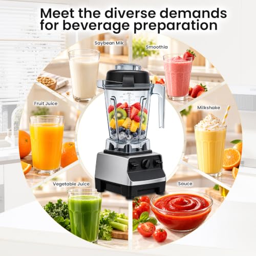 Image of Pure Realm 48oz Low Profile Blender Pitcher Container Cup for 5200,6000,6300,5300,750