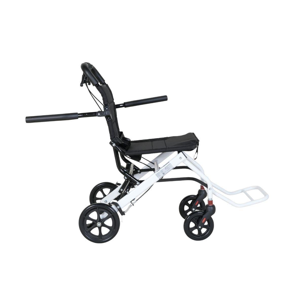 Mobiclinic®, Silla de Ruedas de Tránsito, Plegable, Trayectos Cortos | Asiento 40 cm, Sistema de Freno con Bloqueo, Reposabrazos y Reposapiés Abatibles, Ligera, Hasta 100kg, Acero, Venus