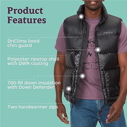 Image of MARMOT Men's Guides Down Vest - 700-Fill Insulated, Water-Resistant, Lightweight Puffer