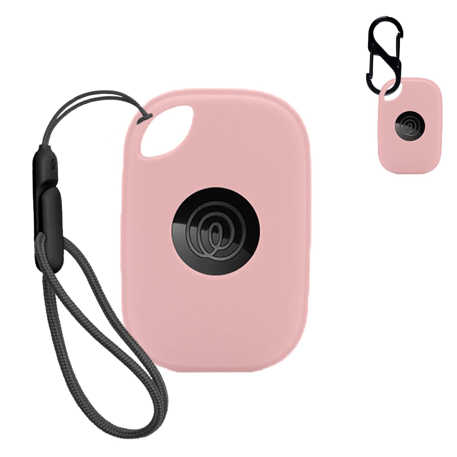 NOUKAJU Case for Tile by Life360 Pro (2024),Silicone Protective Cover(with Carabiner + Lanyard) Drop-Proof,Scratch-Proof,Shock-Proof,Dust-Proof,Protective Case for Tile Pro 2024 RE-61011(Pink)