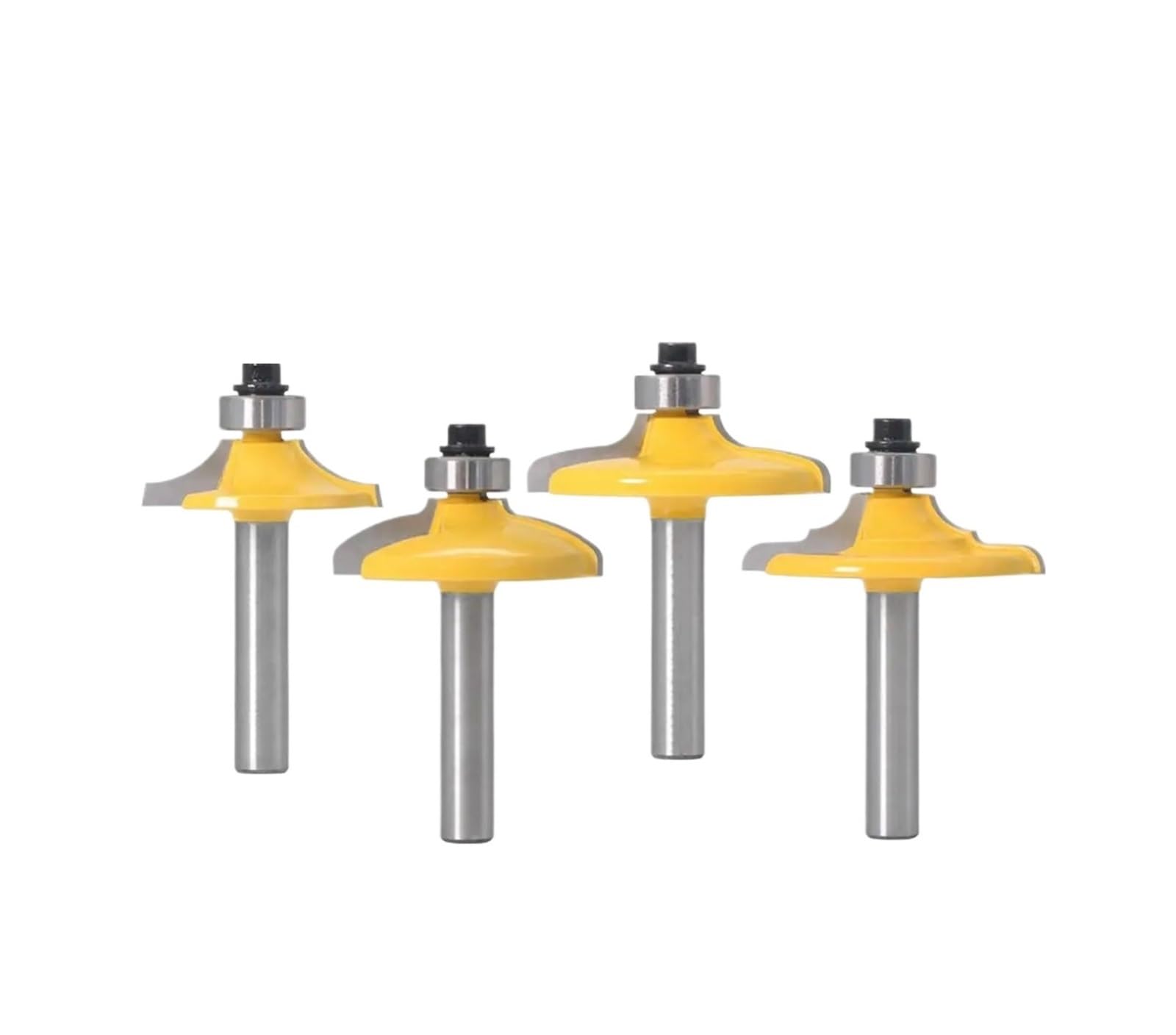 Epaknhgd 4Pcs 1/ 8Mm Shank Drawer Front Cabinet Door Router Bit Set Woodworking Cutter Bits(4Pcs)