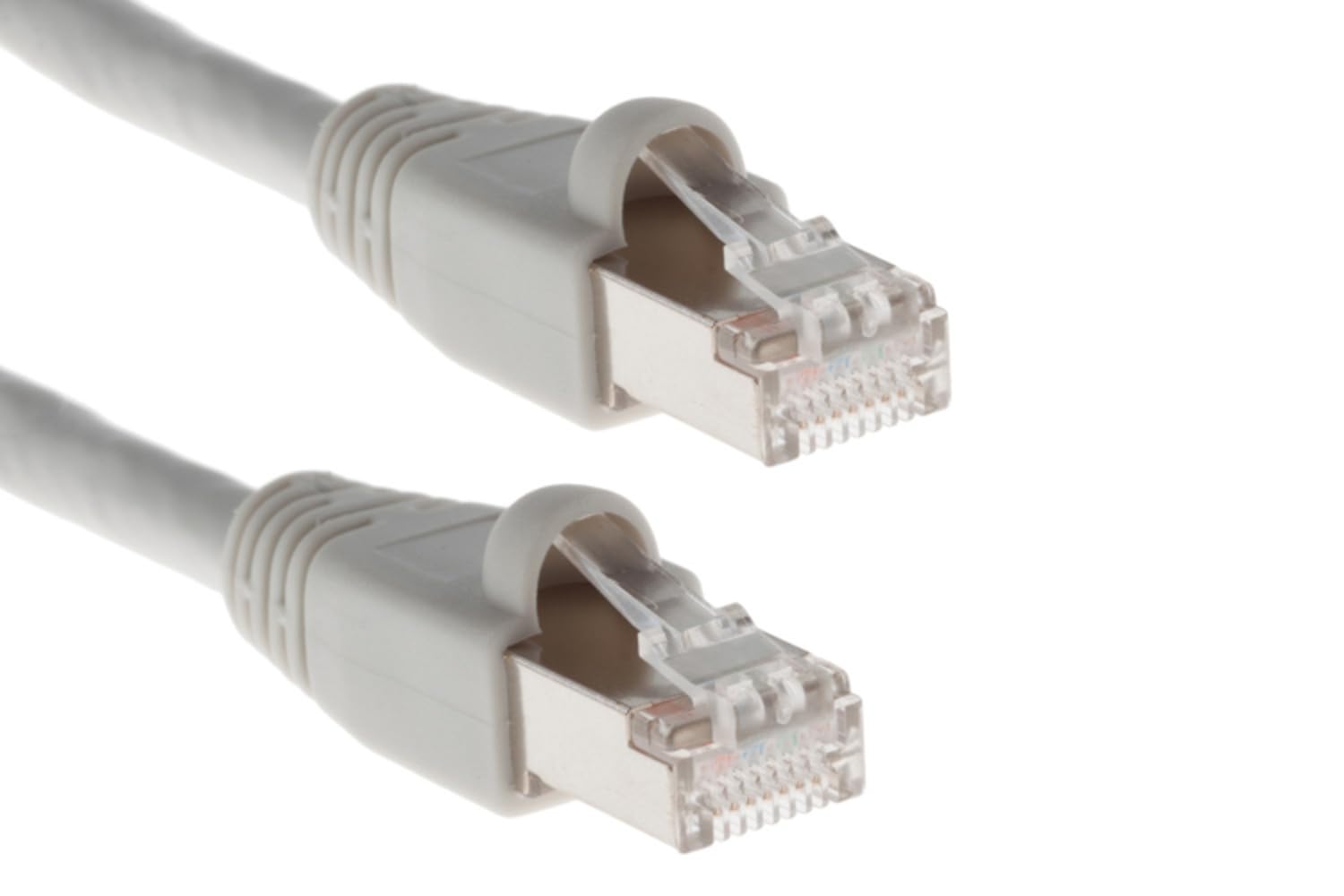 CablesAndKits Cat6A Shielded Ethernet Patch Cable 3FT Gray, 10Gbps High Speed LAN Cable, STP T568B 500MHz 26AWG, Snagless Half-Moon Boot, Pure Copper Wire, RoHS Compliant, UL Listed, ETL Verified