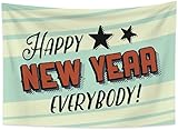 874 arazzo da parete felice anno nuovo a tutti motivo a stelle buon natale felice 2021 starlit happiness celebration party vigilia di capodanno decorazione tovaglia arazzo da appendere 152x130 cm