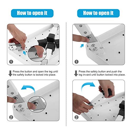 Jocauto Folding Step Stool, Height-Adjustable Step Stool With 15" X 10.2" Non-Slip Platform, Step Ladder With A Portable Handle For Adults Or Kids In Office, Kitchen, Home, 330 Lbs Capacity #TOP5
