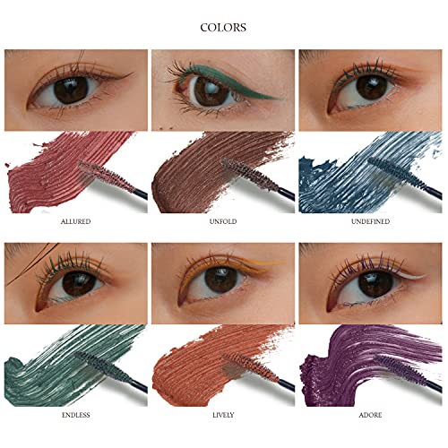 Hince New Ambience Color Mascara 8Ml (Allured) - Deep Rose Color Mascara Lengthen And Define Lashes, No-Clumping Smudge-Proof Long-Lasting Charming Lashes, Lifting And Curling Eye Makeup #TOP6