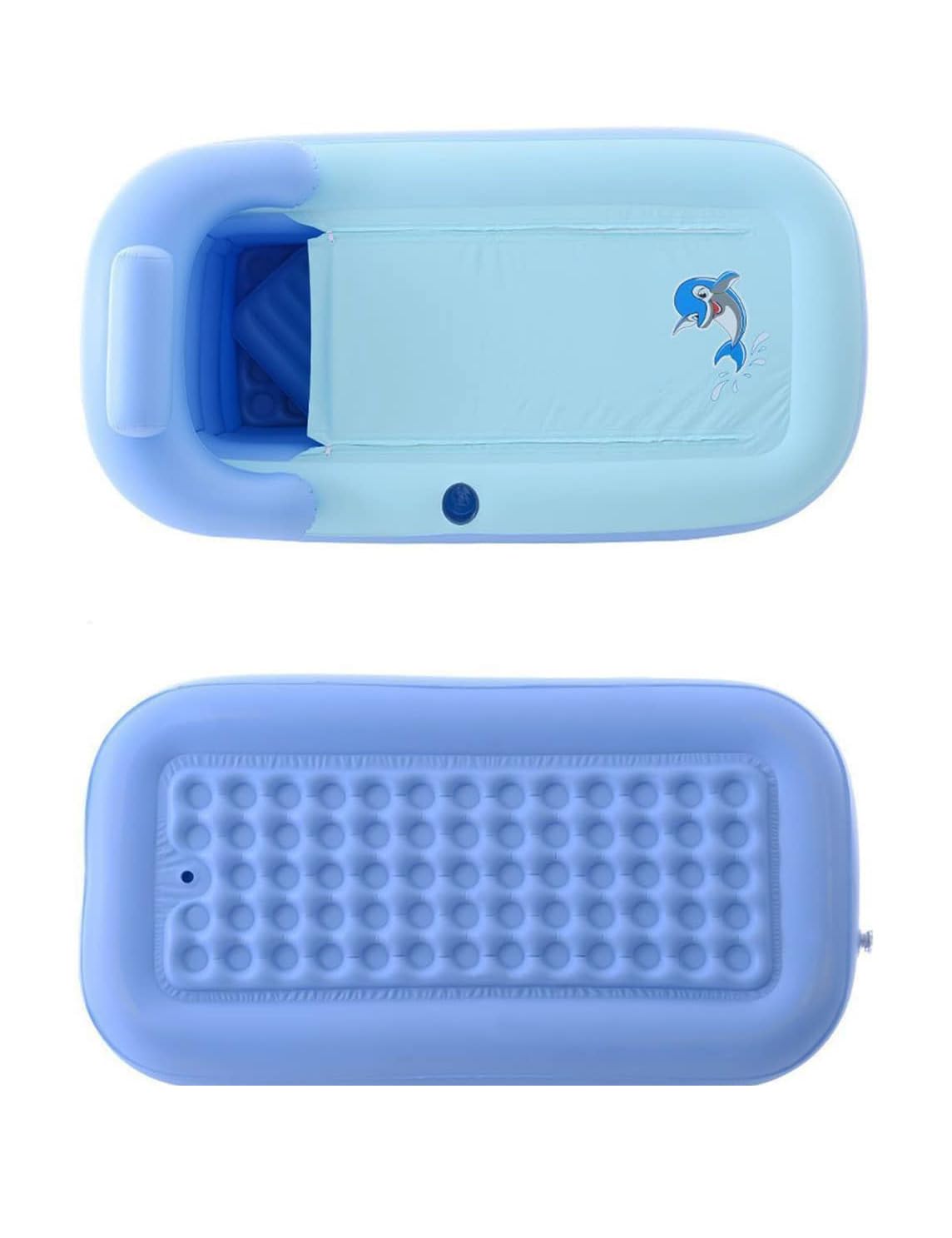 Vasca da bagno gonfiabile per adulti | Pompa elettrica e design a 3 camere | Vasca pieghevole portatile per bagno, balcone e campeggio