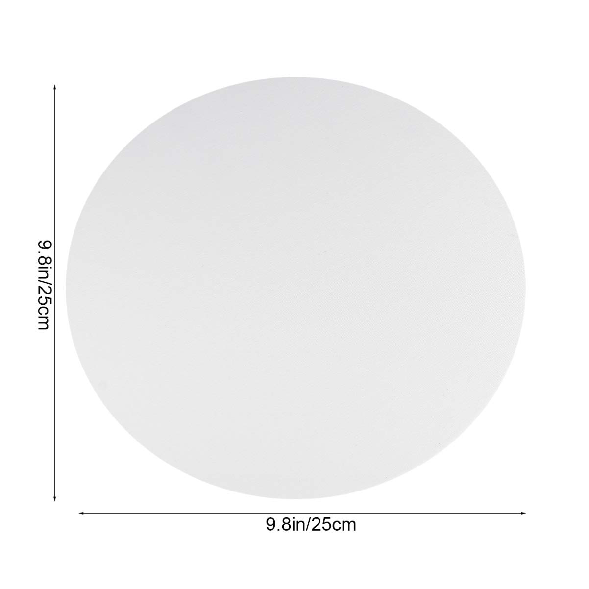 6 szt., 25 cm, okrągłe cięte krawędzie, rozciągnięte panele płócienne do malowania olejnego, płyty płócienne dla artystów, idealne do farb akrylowych i olejnych, doskonałe materiały plastyczne