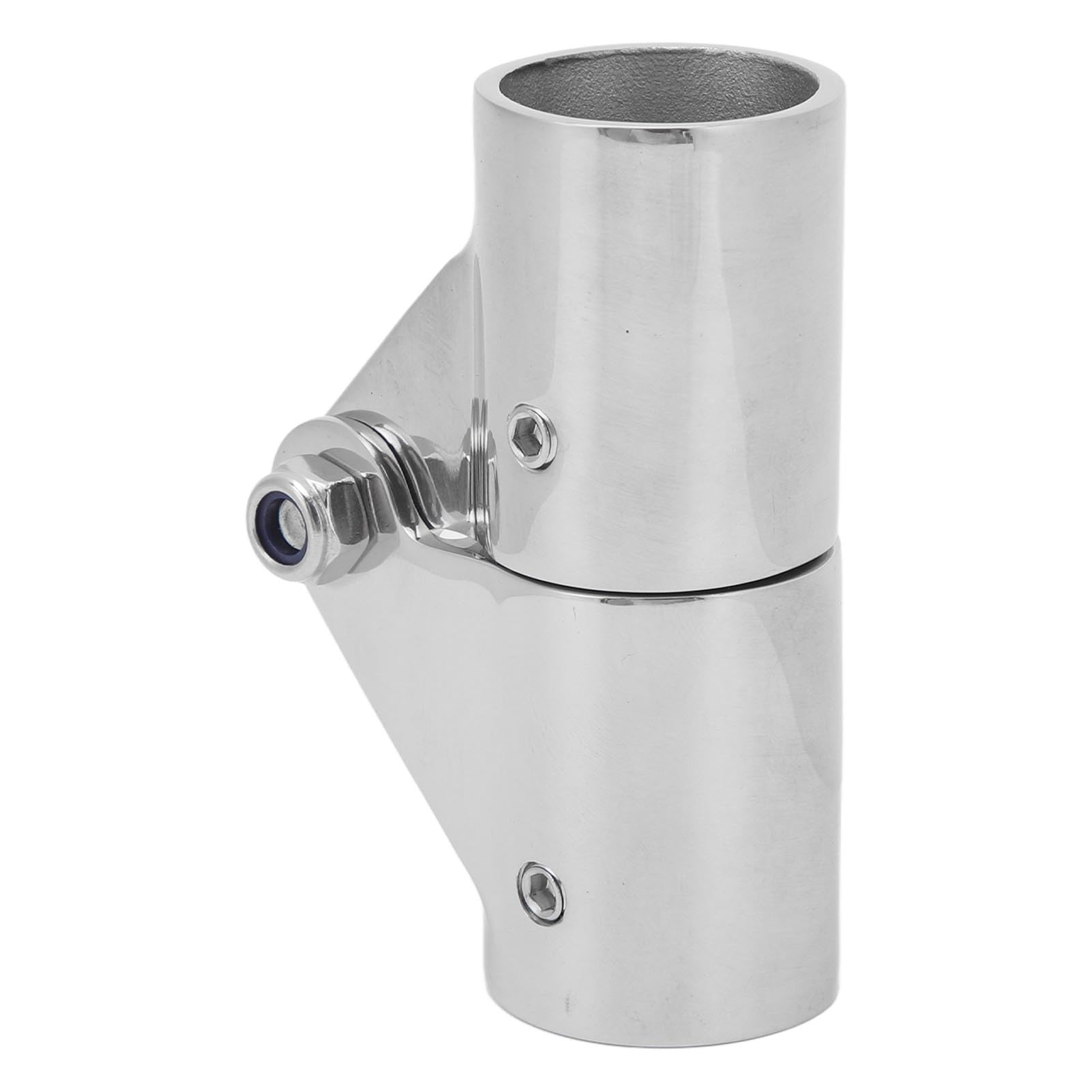 4 Pezzi Connettore per Tubi Girevole da 25 mm in Acciaio Inox, connettore per Tubi di Barche, Raccordo Robusto per Tubi di Yacht marini con Giunto Girevole per Yacht gonfiabili e i