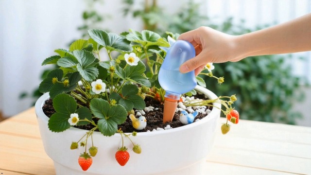 Amazon.co.jp: Roczential 2個入り自動水やり機 自動給水器 植物 自動