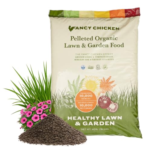 Fancy Chicken Pelleted Organic Lawn & Garden Chicken Manure, 40lb