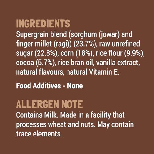 Image of Slurrp Farm Choco Crunch Chocolate Cereal | No Maida, No Refined Sugar, No Added Colour | Ragi Stars and Moons | Healthy Breakfast for Kids | 300 g (Pack of 3)