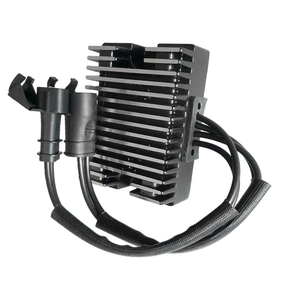 Riloer Regulador de voltaje rectificador,Regulador Rectificador Moto, Motocicleta para Rectificador Negro,compatible con Harley Davidson Sportster 883 1200, 74546-07A 74711-08 74546-07