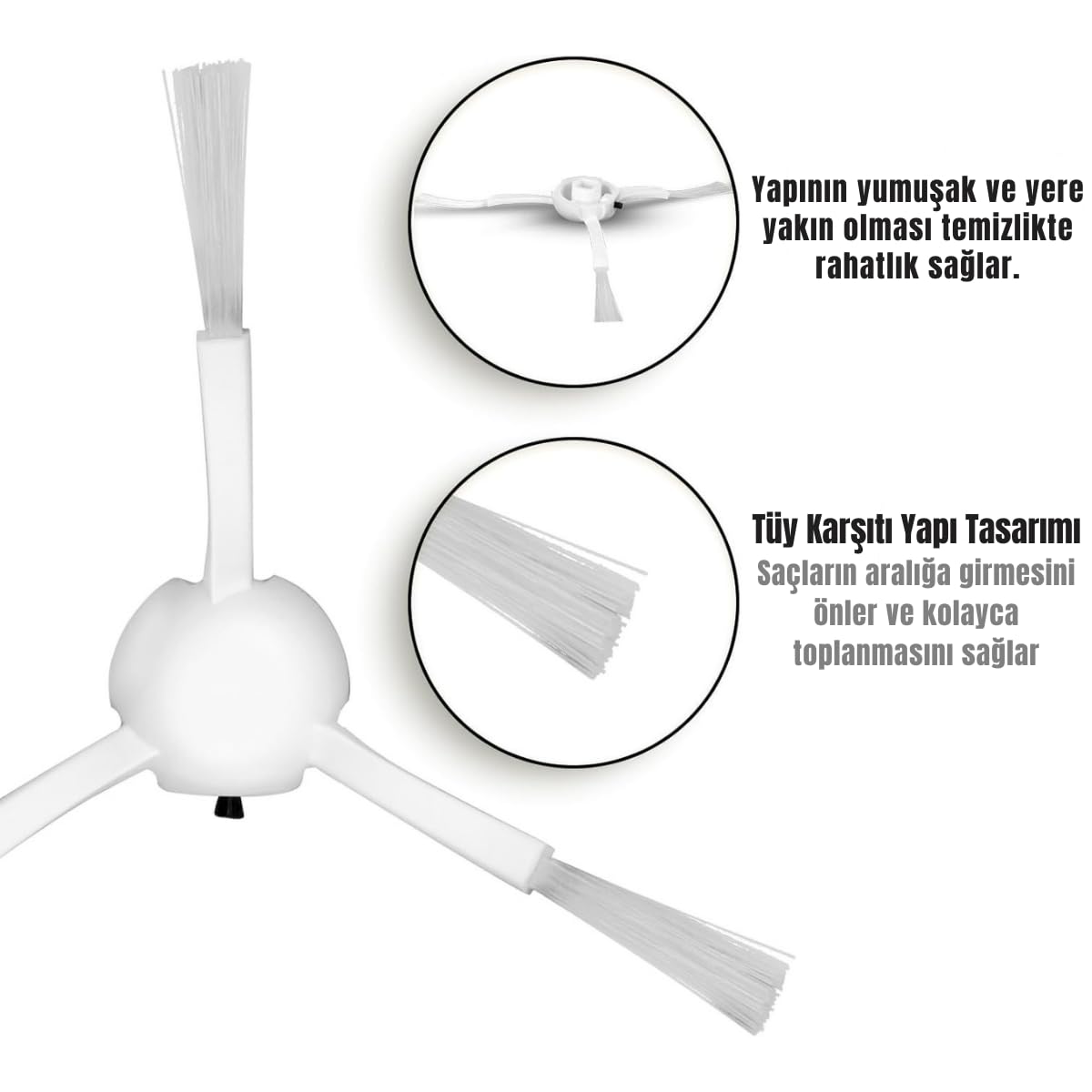 Asgard Dream D10S Plus 2 ADET YAN FIRÇA PKT-iasgard1305