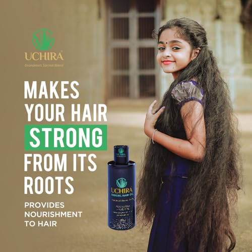 Image of Herbal Hair Oil | Natural and Ayurvedic Hair Oil for Men and Women | Grandma's Sacred Blend with Coconut Oil, Aloevera, Bhringraj