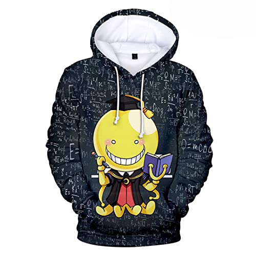 Sweat à capuche Korosensei Assassination Classroom en impression 3D pour homme et enfant