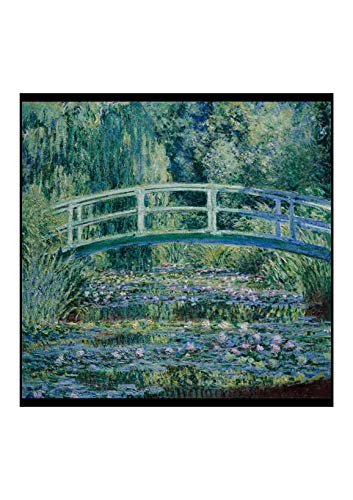 Tableau Claude Monet Nénuphars et pont japonais XL mat encadré