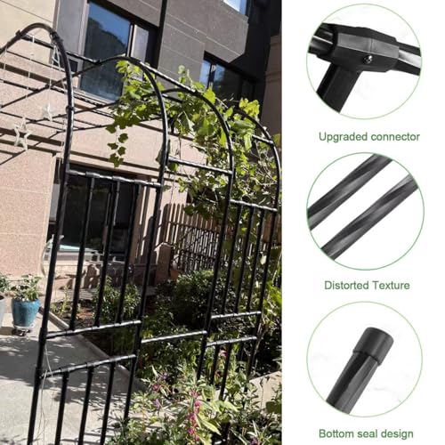 Arche de jardin robuste pour plantes grimpantes, design extérieur durable - 7