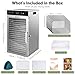 SUCISENI Food Dehydrator Machine 1000W 18 Trays Stainless Steel Commercial Food Dehydrated Dryer with 24H Timer Touch-Control LED Display, Compact Size for Home Jerky Herbs Meat Beef Fruit Vegetables