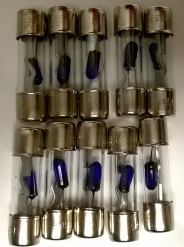 Carxtc AGU Glass Fuse 10 Pack - 100 Amp, Platinum with LED (LED Lights up When Fuse Blows)