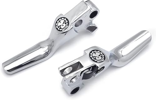 HTTMT - Palancas de embrague de freno cortas cromadas compatibles con H-D 96-03 XL96-07 Dyna Touring FLHR