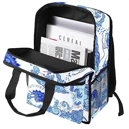 Sac à dos garçons licorne mandala multicolore école 12cm