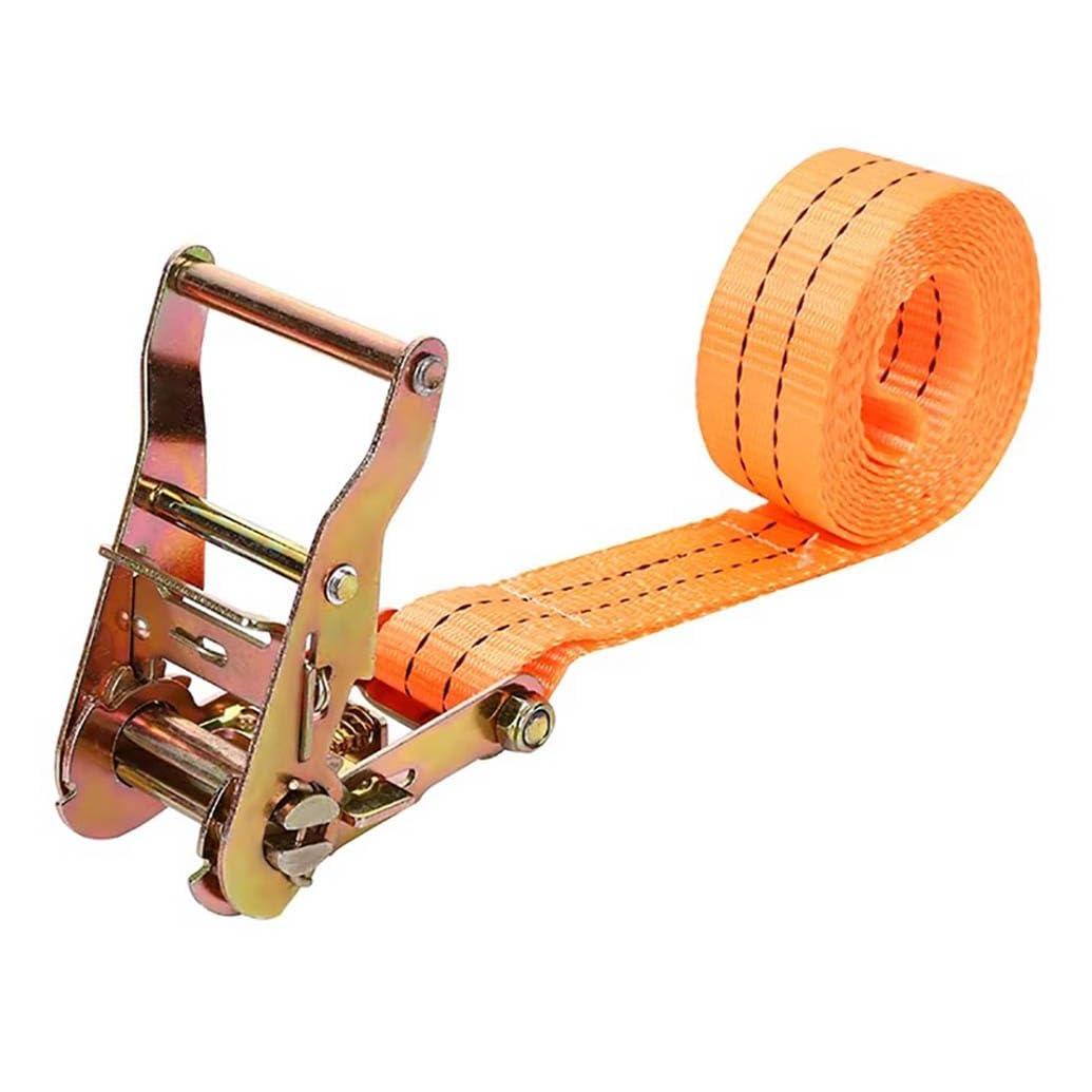 Correas Tensoras con Carraca Robustas Correas De Amarre con Trinquete para Transporte De Materiales Motocicletas Bicicletas Mudanzas Paquetes De Equipaje (1 Unidades)(Regular,3.8cmx2.5m/1.49x98in)