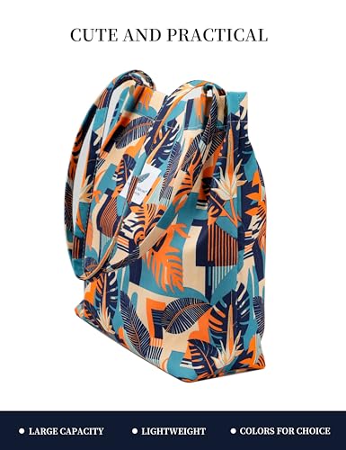 Image of Corduroy Tote Bag Cute Tote Bags for Women Shoulder Bag with Inner Pocket for Work Beach Travel and Shopping Grocery