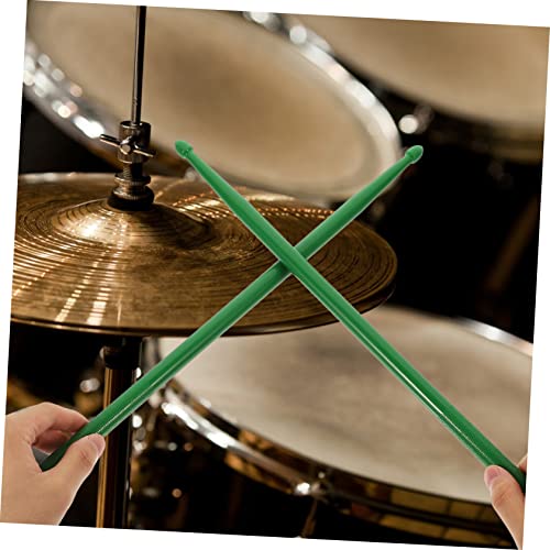 Baquetas profesionales para percusión doble punta verde miniatura 3