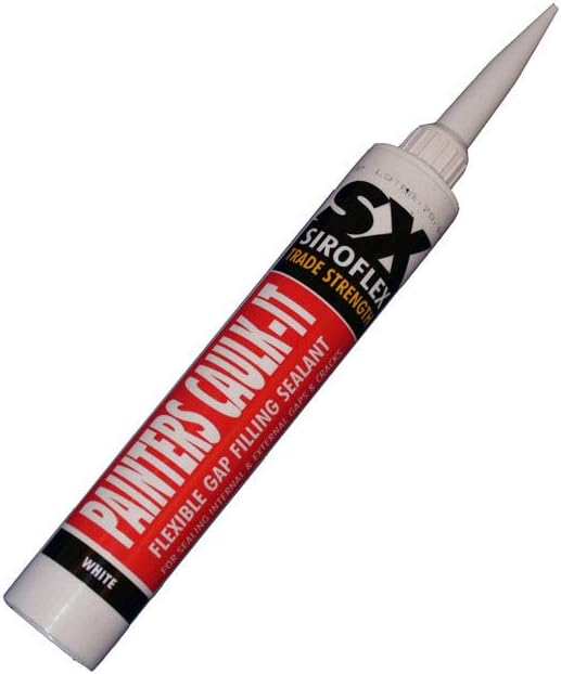 SX Siroflex Premium Trade Strength Decorators Painters Caulk / Filler 400ML White
