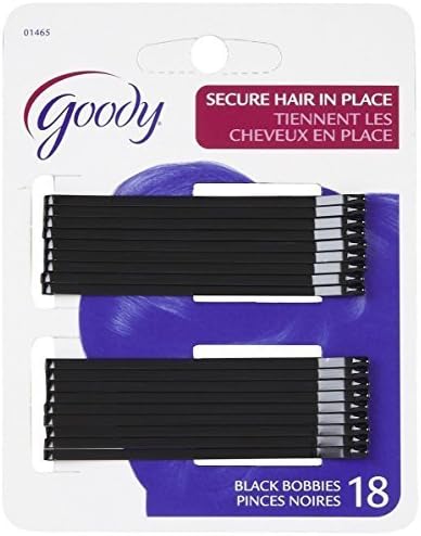 Goody Styling Essentials Bobby Pins, Black, 3 Inches, - 3 Packs Of 18 Count = 54 Bobby Pins by Goody Styling Essentials