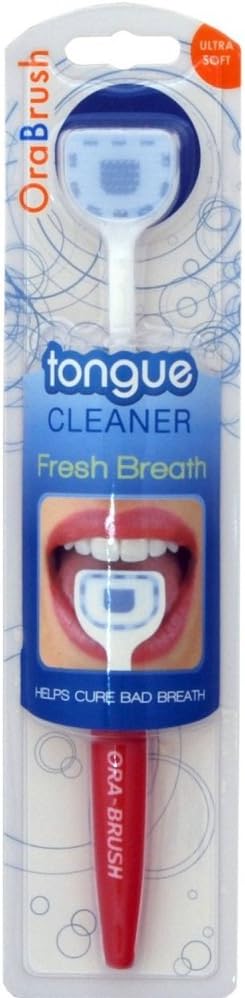Orabrush Tongue Cleaner Fresh Breath Brush With Scraper
