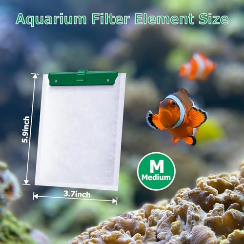 Image of [Assembled] Renami Medium Filter Replacement for Tetrra Filters | Compatible withTetrra Whisper Bio-Bag Filters Cartridges Medium 10i / IQ10 / PF10 and Fauna ReptoFilter - 18 Pack