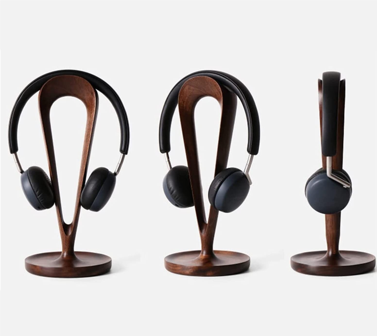 Gaming Accessori Supporto per Cuffie in Legno Testurizzato Supporto per Cuffie in Legno Massello Conservazione per Tutte Le Cuffie Stand Over-Ear da Gioco(Beech)