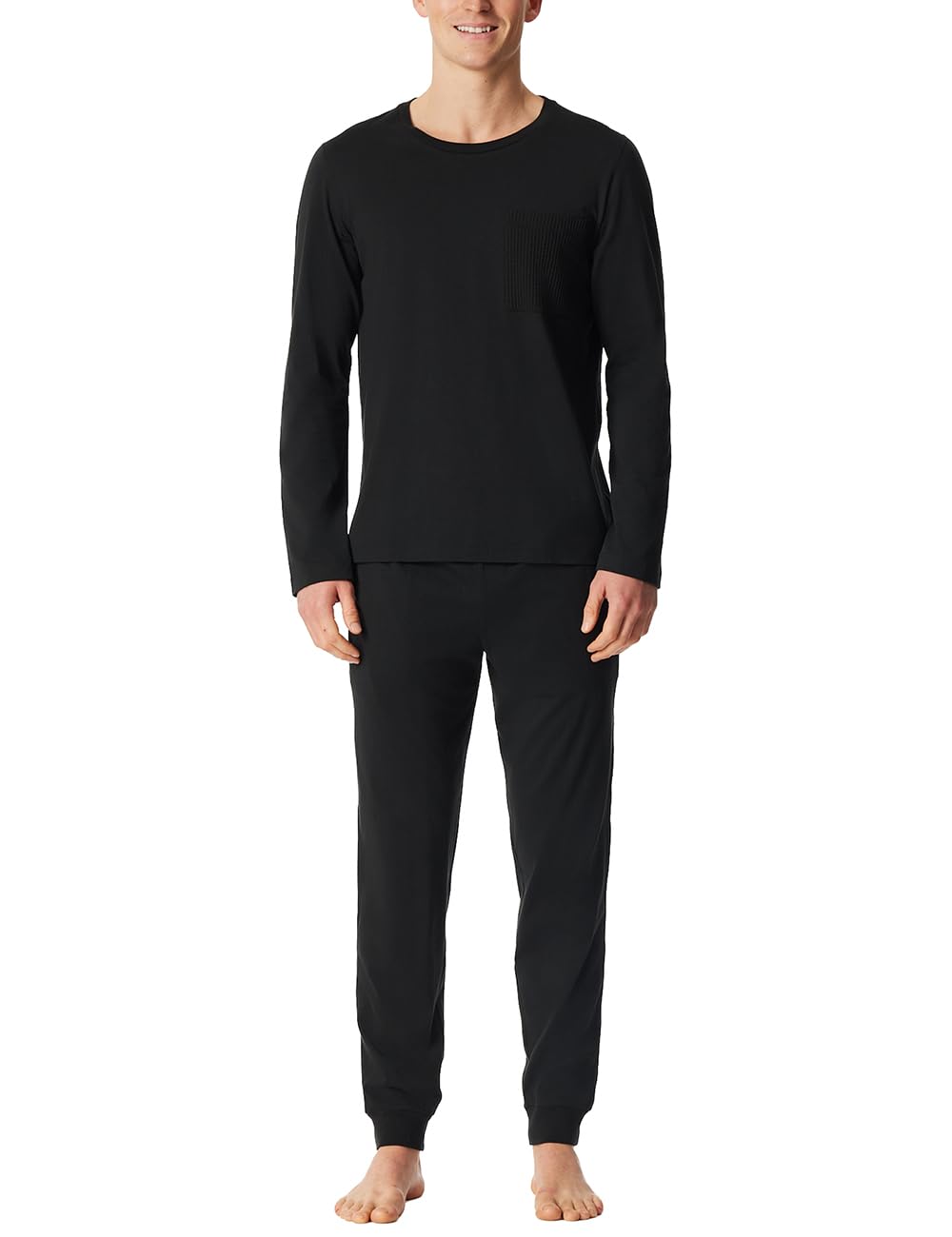 Schiesser Herren Schlafanzug lang mit Bündchen - Nightwear Set