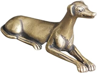 Homoyoyo Desktop Negative Table Gold for Landscape Dog Golden Collectibles Home Ward Figure Sculpture Copper Office Mini Hound Shui Wealth Statue Energy Micro Desk to Tabletop