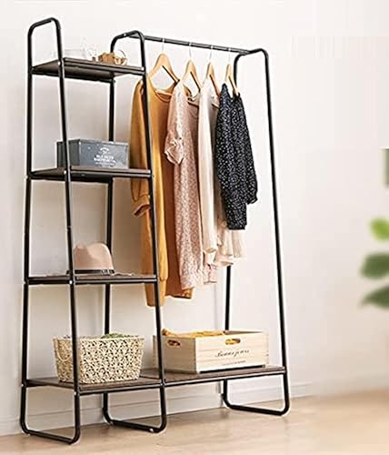 ハンガーラック おしゃれ スリム ラック スタイルハンガー スリム おしゃれ ラック コートハンガー パイプハンガー 棚付き コートハンガー コート掛け 収納 ボード1枚 ラック付き 組み立て簡単 耐荷重 強化 フレーム コンパクト 省スペース 衣類整理