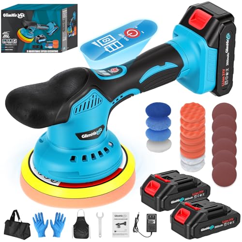 GlimHirVox Cordless Dual Action Polisher Kit