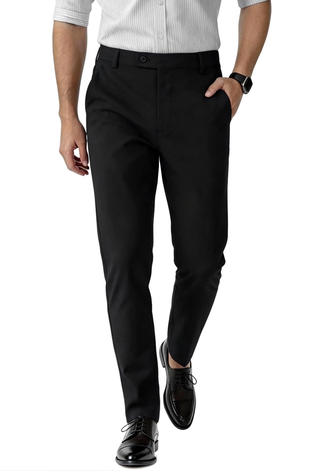 GINGTTO Mens Dress Pants Slim Fit Stretch Formal Pants for Men