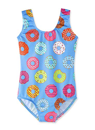HOZIY Gymnastics Leotards for Girls Toddlers Kids Sleeveless Tumbling Outfits for Dance Print